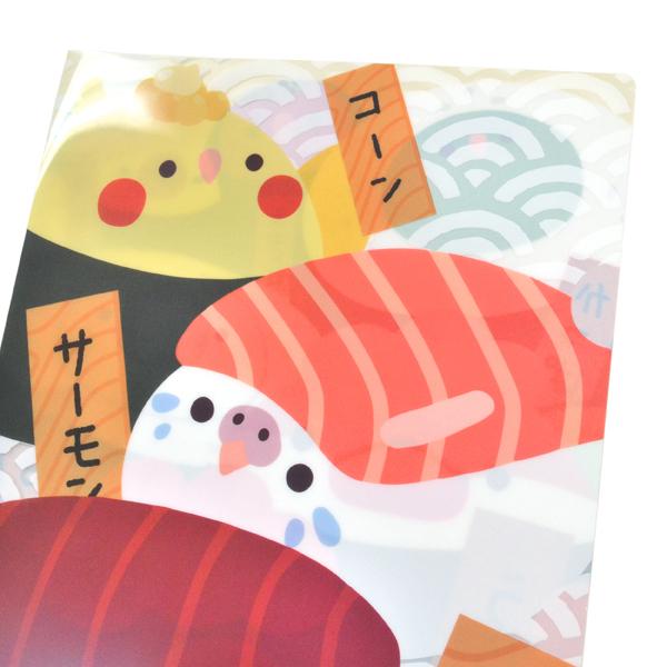 FA A4クリアファイル ことりすし どあっぷ | こんぱまるオンライン